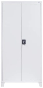 Ντουλάπα Everet Fylliana Μεταλλική Λευκό 90x40x190 εκ. 90x40x190 εκ.