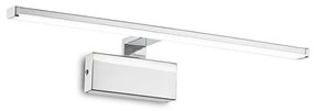 Φωτιστικό Τοίχου-Απλίκα Alma Led 224930 51x15x9cm 12,5W 3000K 1450lm Chrome Ideal Lux Metal