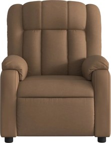 vidaXL Πολυθρόνα Ανακλινόμενη Καφέ Υφασμάτινη