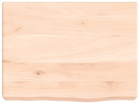 vidaXL Ράφι Τοίχου 40x30x(2-6) εκ. από Ακατέργαστο Μασίφ Ξύλο Δρυός