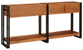 vidaXL Τραπέζι κονσόλας 2 2 pcs Καστανό Καμπούντα ξύλο ακακίας