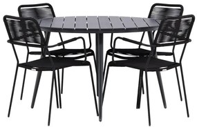 Σετ Τραπέζι και καρέκλες Dallas 3924, Polyξύλο, 36 kg, Σχοινί, Μέταλλο | Epipla1.gr