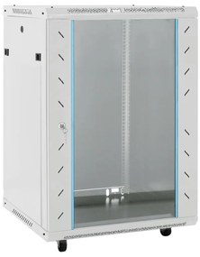 vidaXL Καμπίνα Δικτύου 15U 19" IP20 Γκρι 60x45x86 εκ.