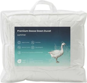 vidaXL Σετ πάπλωμα 90% χήνας FULDA 2 pcs 135 x 200 cm Καλοκαίρι Λευκό