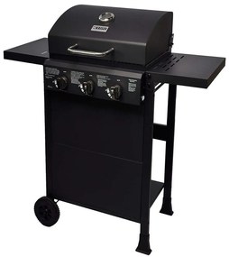 Ψησταριά Υγραερίου 3 Καυστήρων Gas Bbq Intro GB-P300 107x50x102cm Black Kaiser Stainless Steel