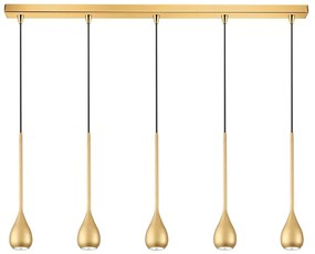 Φωτιστικό Οροφής - Ράγα 01179-12BR GU10 LED 100cm Gold Luma