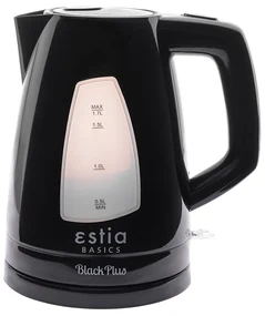 ESTIA ΒΡΑΣΤΗΡΑΣ BLACK PLUS ΠΛΑΣΤΙΚΟΣ 2200w 1.7lt ΜΑΥΡΟΣ