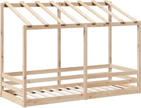 vidaXL Οροφή Κρεβατιού Παιδική 90x190 εκ. από Μασίφ Ξύλο Πεύκου