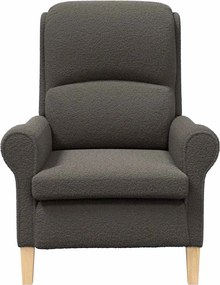 vidaXL Πολυθρόνα Σκούρο γκρι Απαλό ύφασμα Sherpa