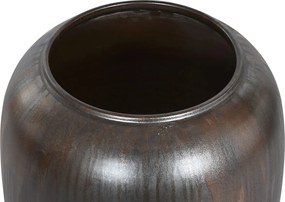 Βάζο Home ESPRIT Σκούρο καφέ Κεραμικά 38 x 38 x 60 cm