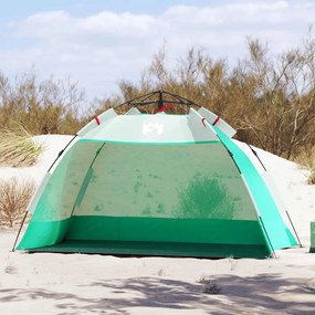 vidaXL Beach Tent 2-Person Azure Blue Quick Release Waterproof