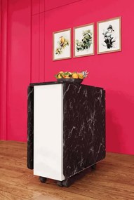 Stewehome Πτυσσόμενο τραπέζι κουζίνας Royal Μάρμαρο 155x70x75 cm