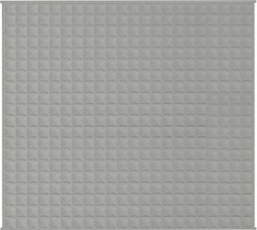 vidaXL Κουβέρτα Βαρύτητας Γκρι 200 x 225 εκ. 9 κ. Υφασμάτινη
