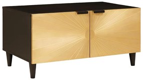 vidaXL Τραπεζάκι σαλονιού Μαύρο και Χρυσό 80 x 50 x 40 cm