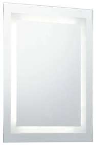 Καθρέφτης Μπάνιου LED με Αισθητήρα Αφής 60 x 100 εκ. - Ασήμι