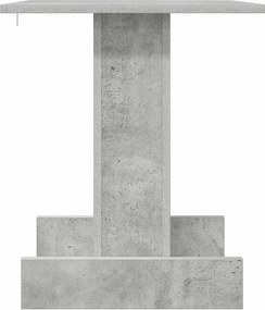 vidaXL End Table Σκυρόδεμα Γκρι 44,5 x 45 x 55 εκ Επεξεργασμένο ξύλο