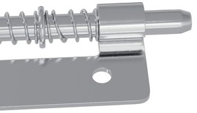 vidaXL Κλείστρο 2 pcs Ασημί 46 x 17 x 1,2 mm Ατσάλι