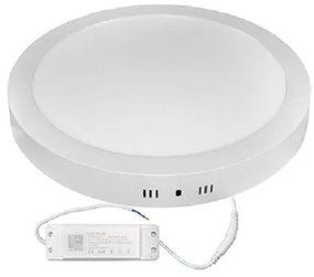 Πλαφονιέρα Φωτιστικό Οροφής Στρογγυλή LED 30W Αλουμινίου Lumen-21-03031100-Λευκό 21-03031100