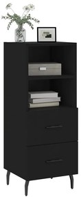 vidaXL Ντουλάπι Μαύρο 34,5 x 34 x 90 εκ. από Επεξεργασμένο Ξύλο