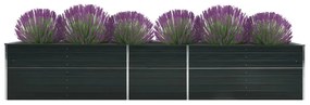 vidaXL Ζαρντινιέρα Υπερυψωμένη Ανθρακί 400x80x77 εκ. Γαλβαν. Χάλυβας