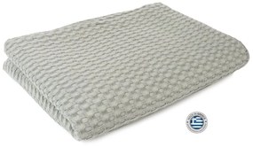 Κουβέρτα Βρεφική Πικέ Μονόχρωμη Grey DimCol Cradle 85x110cm 100% Βαμβάκι