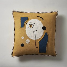 Μαξιλαροθήκη Διακοσμητική Loch 146 Multi Gofis Home 45X45 100% Βαμβάκι