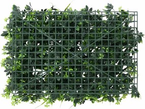  vidaXL Φράχτης 6 Τεμ. Πράσινος 40 x 60 εκ. από Τεχνητά Φύλλα