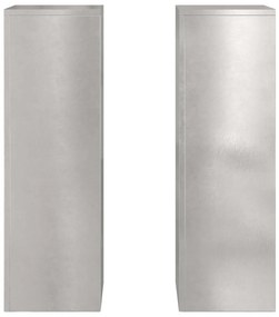 vidaXL Στήριξη φυτών 2 pcs Ασημί 24 x 24 x 75 εκ. Ανοξείδωτο ατσάλι