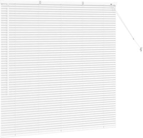 vidaXL Βενετσιάνικες Ρόδες Λευκό 130 x 135 εκ Αλουμίνιο