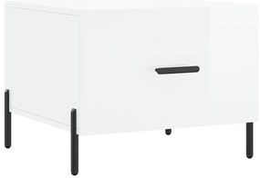 vidaXL Τραπεζάκια Σαλονιού 2 τεμ. Λευκά 50x50x40 εκ Επεξεργασμένο Ξύλο