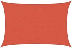 vidaXL Πανί Σκίασης Ορθογώνιο Τερακότα 3,5x4,5 μ. HDPE 160 γρ./μ²