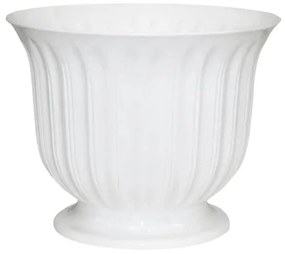 MarHome ΓΛΑΣΤΡΑ ΛΕΥΚΟ ΠΛΑΣΤΙΚΗ DONCZKA LILIA - Φ35x27cm 09-00-125 WHITE