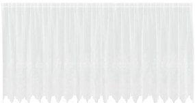vidaXL Κουρτίνες με κουρτίνες Λευκό 500 x 140 εκ. Πολυεστέρας