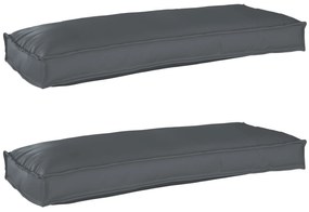 vidaXL Σετ Μαξιλαριών Πάγου 2 pcs Ανθρακί 100 x 40 x 8 εκ
