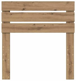 vidaXL Κεφαλάρι Artisan Oak 80 cm Επεξεργασμένο ξύλο