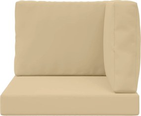 vidaXL Μαξιλάρι Καναπέ Εξωτερικού Χώρου 3 pcs Μπεζ Πολυεστέρας