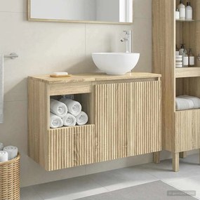 vidaXL Σετ Επίπλων Μπάνιου 2 τμχ. Sonoma Δρυς Επεξεργασμένο Ξύλο
