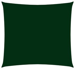 vidaXL Πανί Σκίασης Τετράγωνο Σκούρο Πράσινο 3,6x3,6 μ. Ύφασμα Oxford