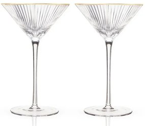 Viski Σετ 2 Ποτηριών Meridian Crystal Για Μαρτίνι