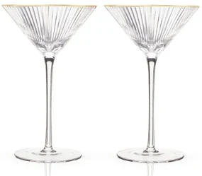 Viski Σετ 2 Ποτηριών Meridian Crystal Για Μαρτίνι