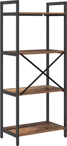 vidaXL Ράφι Βιβλίων 4 επιπέδων 56 x 34 x 133,5 εκ Επεξεργασμένο Ξύλο