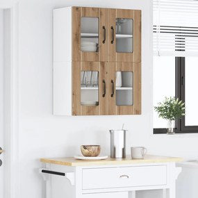 VidaXL Ραφιέρα τοίχου PORTO 2 τμχ. Artisan Δρυς 60 x 31 x 40 εκ