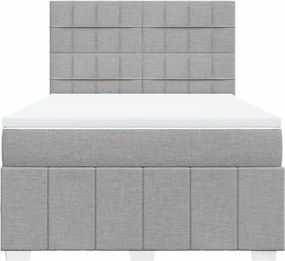 vidaXL Κρεβάτι Boxspring με Στρώμα Αν. Πράσινο 160x200εκ Υφασμάτινο