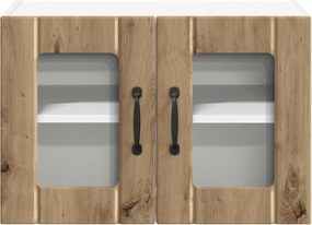 vidaXL Ραφιέρα τοίχου LUCCA 2 pcs Artisan Δρυς Επεξεργασμένο Ξύλο