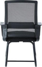 Καρέκλα επισκέπτη Palma pakoworld mesh μαύρο 46x52x94εκ