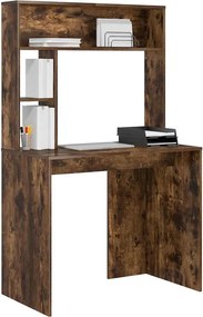 vidaXL Γραφείο Καπνιστό Δρύς 91 x 50 x 149 cm Επεξεργασμένο Ξύλο