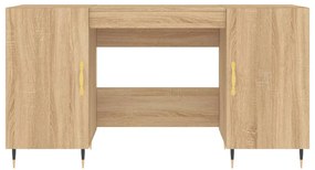 vidaXL Γραφείο Sonoma Δρυς 140 x 50 x 75 εκ. από Επεξεργασμένο Ξύλο