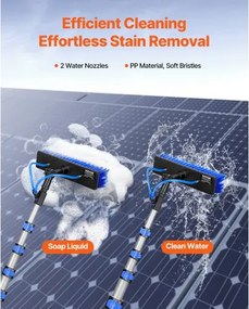 VEVOR Water Fed Pole Kit 7.3m Solar Panel Cleaning Pole with Extendable Handle