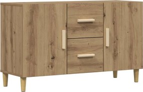 vidaXL Σκευοθήκη Δρυς τεχνίτης 100x36x60 cm Κατασκευασμένο ξύλο