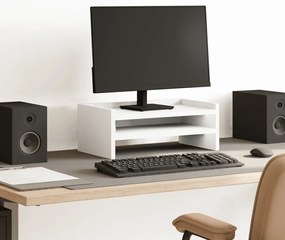 vidaXL Βάση Οθόνης Λευκή 42x24x16 εκ. από Επεξ. Ξύλο